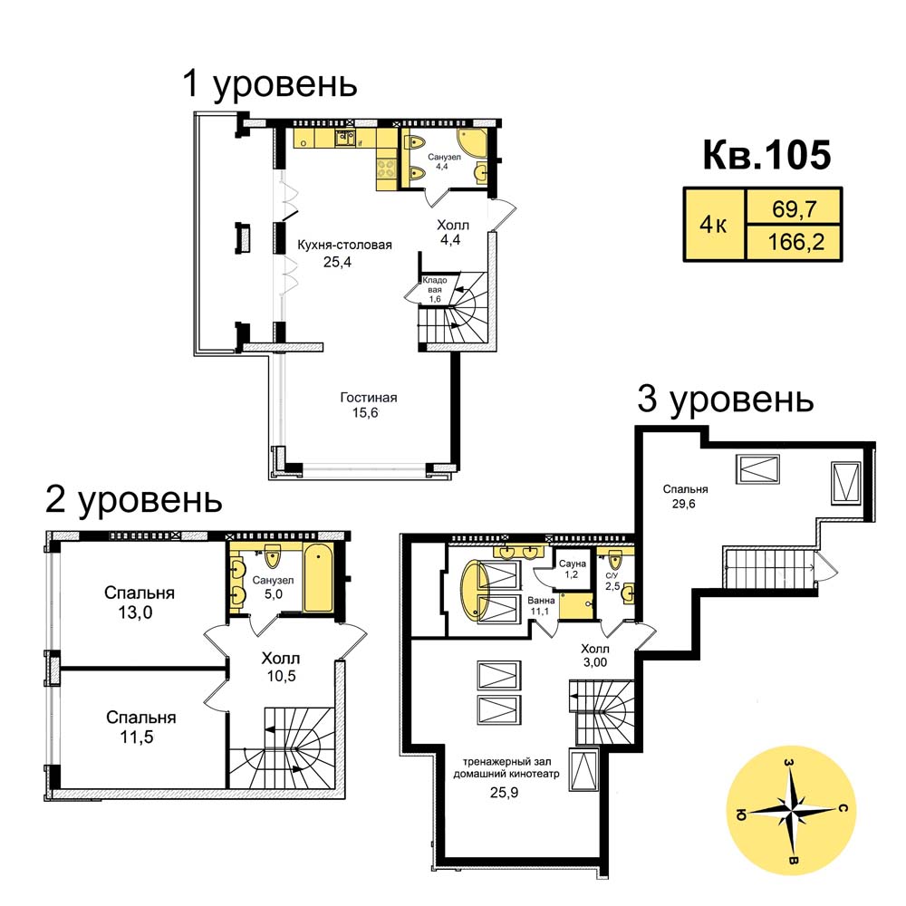 Пентхаус дом 6 кв 105